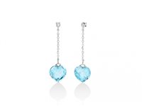 Orecchini Miluna Donna GEMMA DEL CIELO 375 OLD in Oro Topazio ERD2523X